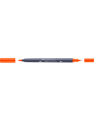 FC164713-5,Sketch marker 2 capete portocaliu cadmium inchis 115 goldfaber Faber-castell - Set 5