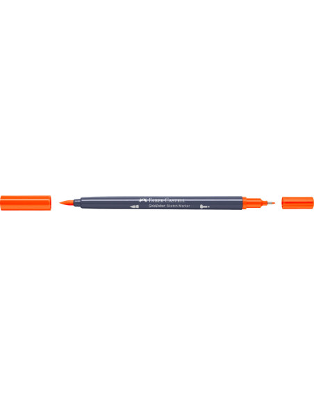 FC164713-5,Sketch marker 2 capete portocaliu cadmium inchis 115 goldfaber Faber-castell - Set 5