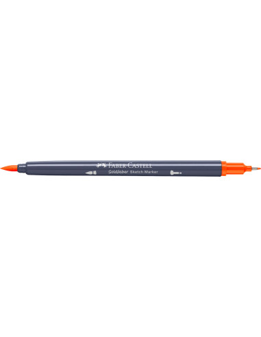 FC164713-5,Sketch marker 2 capete portocaliu cadmium inchis 115 goldfaber Faber-castell - Set 5