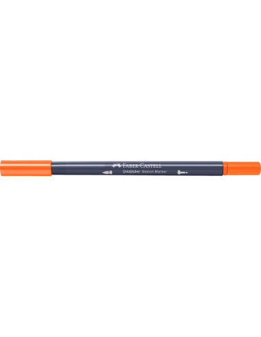 FC164713-5,Sketch marker 2 capete portocaliu cadmium inchis 115 goldfaber Faber-castell - Set 5