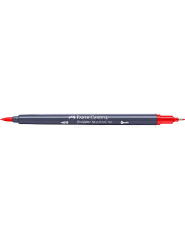 FC164716-5,Sketch marker 2 capete rosu scarlet 118 goldfaber Faber-castell - Set 5