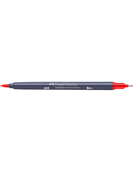 FC164716-5,Sketch marker 2 capete rosu scarlet 118 goldfaber Faber-castell - Set 5