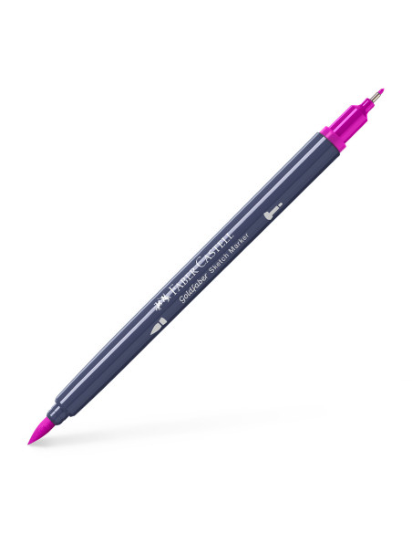 FC164723-5,Sketch marker 2 capete roz purpuriu mediu 125 goldfaber Faber-castell - Set 5