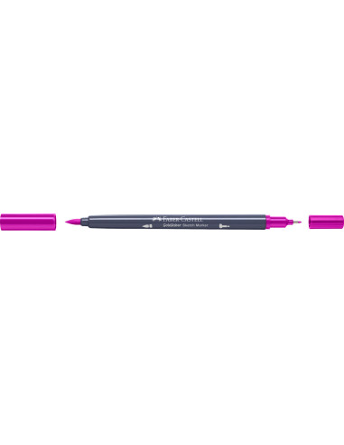 FC164723-5,Sketch marker 2 capete roz purpuriu mediu 125 goldfaber Faber-castell - Set 5