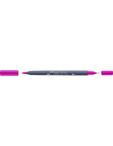 FC164723-5,Sketch marker 2 capete roz purpuriu mediu 125 goldfaber Faber-castell - Set 5