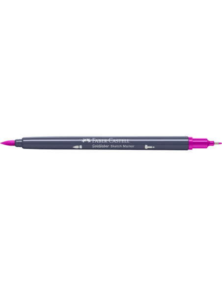 FC164723-5,Sketch marker 2 capete roz purpuriu mediu 125 goldfaber Faber-castell - Set 5