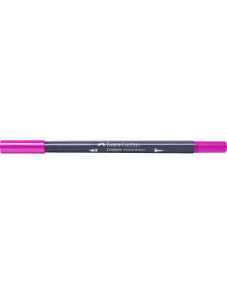 FC164723-5,Sketch marker 2 capete roz purpuriu mediu 125 goldfaber Faber-castell - Set 5