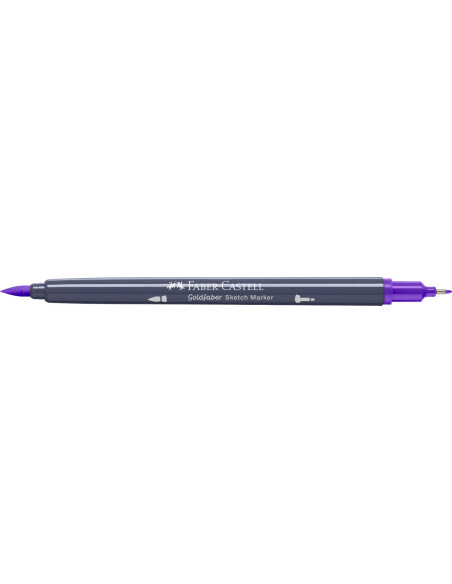 FC164737-5,Sketch marker 2 capete violet purpuriu 136 goldfaber Faber-castell - Set 5