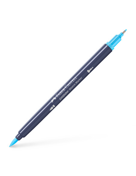 FC164745-5,Sketch marker 2 capete albastru apa 164 goldfaber Faber-castell - Set 5