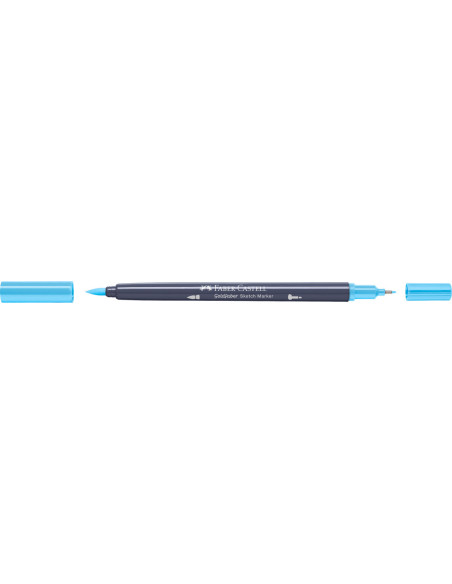 FC164745-5,Sketch marker 2 capete albastru apa 164 goldfaber Faber-castell - Set 5
