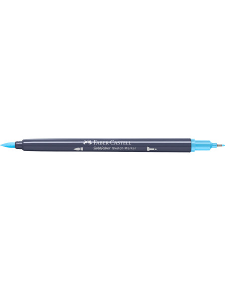 FC164745-5,Sketch marker 2 capete albastru apa 164 goldfaber Faber-castell - Set 5