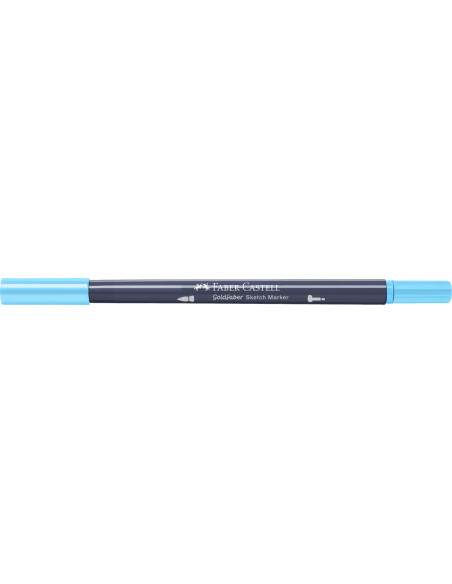 FC164745-5,Sketch marker 2 capete albastru apa 164 goldfaber Faber-castell - Set 5