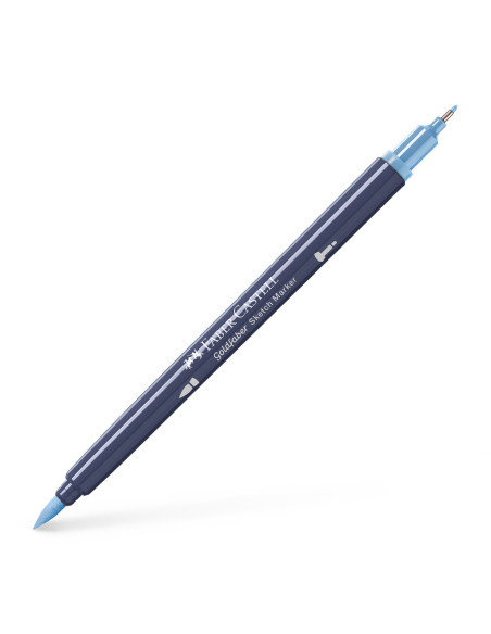 FC164746-5,Sketch marker 2 capete bleu porumbel inchis 453 goldfaber Faber-castell - Set 5