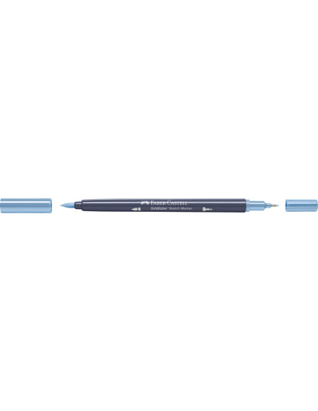 FC164746-5,Sketch marker 2 capete bleu porumbel inchis 453 goldfaber Faber-castell - Set 5