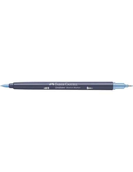 FC164746-5,Sketch marker 2 capete bleu porumbel inchis 453 goldfaber Faber-castell - Set 5