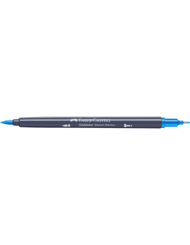 FC164747-5,Sketch marker 2 capete albastru marin 451 goldfaber Faber-castell - Set 5