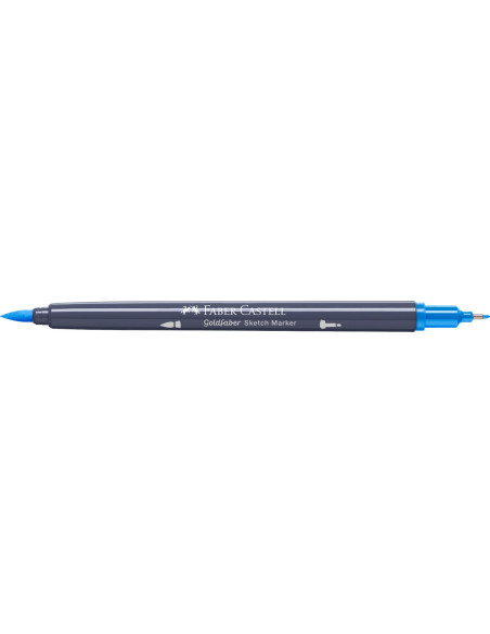 FC164747-5,Sketch marker 2 capete albastru marin 451 goldfaber Faber-castell - Set 5