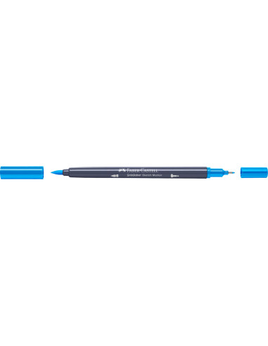 FC164748-5,Sketch marker 2 capete albastru azur 449 goldfaber Faber-castell - Set 5