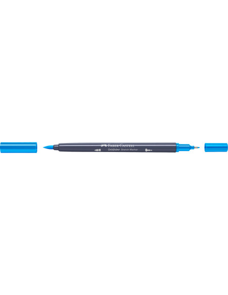 FC164748-5,Sketch marker 2 capete albastru azur 449 goldfaber Faber-castell - Set 5