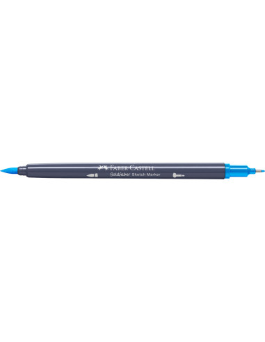 FC164748-5,Sketch marker 2 capete albastru azur 449 goldfaber Faber-castell - Set 5