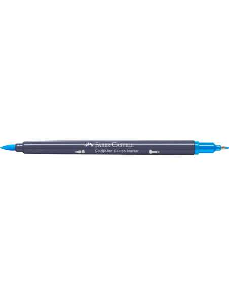 FC164748-5,Sketch marker 2 capete albastru azur 449 goldfaber Faber-castell - Set 5