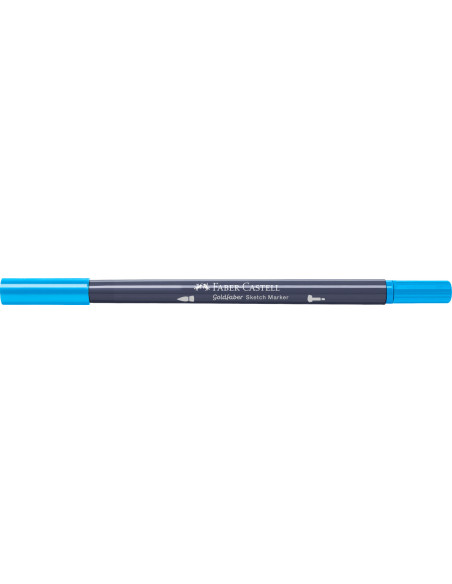 FC164748-5,Sketch marker 2 capete albastru azur 449 goldfaber Faber-castell - Set 5