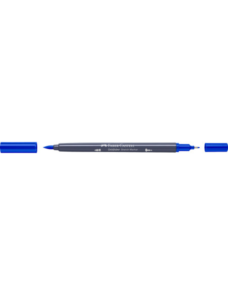 FC164749-5,Sketch marker 2 capete albastru heliu roscat 151 goldfaber Faber-castell - Set 5