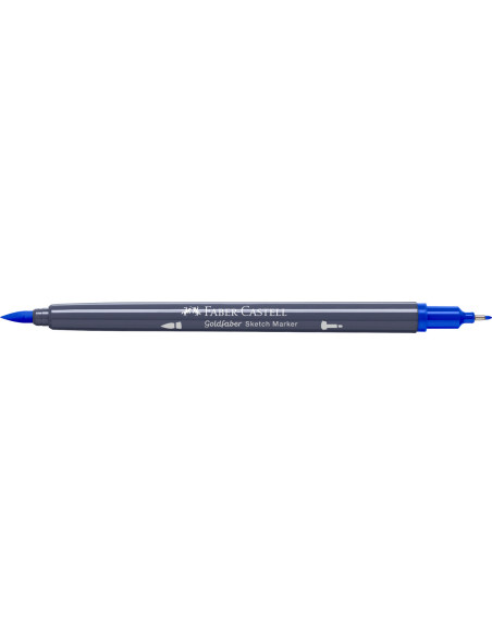 FC164749-5,Sketch marker 2 capete albastru heliu roscat 151 goldfaber Faber-castell - Set 5