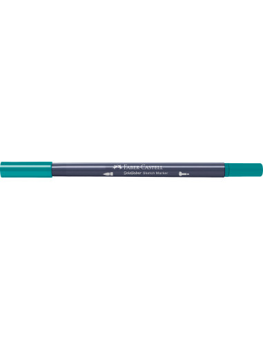 FC164751-5,Sketch marker 2 capete verde cobalt inchis 313 goldfaber Faber-castell - Set 5