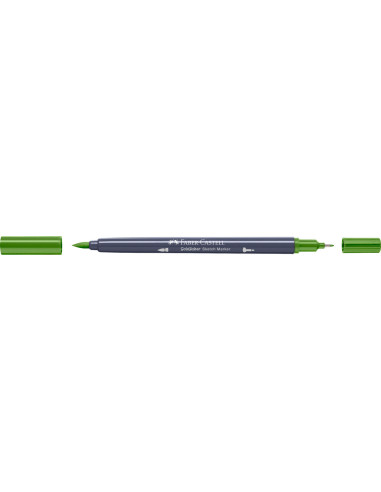FC164860-5,Sketch marker 2 capete verde pamantiu galbui 168 goldfaber Faber-castell - Set 5