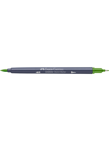 FC164860-5,Sketch marker 2 capete verde pamantiu galbui 168 goldfaber Faber-castell - Set 5