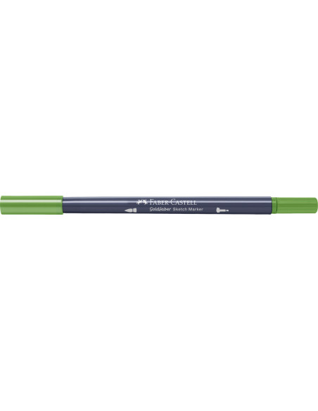 FC164860-5,Sketch marker 2 capete verde pamantiu galbui 168 goldfaber Faber-castell - Set 5