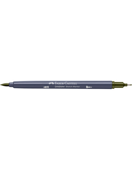 FC164763-5,Sketch marker 2 capete olive galbui 173 goldfaber Faber-castell - Set 5