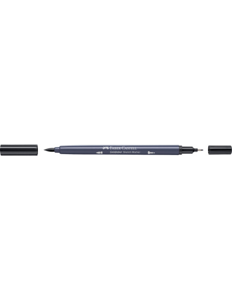 FC164796-5,Sketch marker 2 capete gri neutru v 335 goldfaber Faber-castell - Set 5
