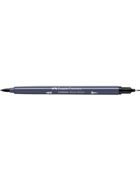 FC164797-5,Sketch marker 2 capete gri neutru vi 336 goldfaber Faber-castell - Set 5