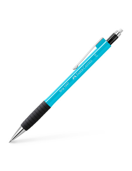 FC134713,Creion mecanic 0.7 mm albastru deschis grip 1347 Faber-castell