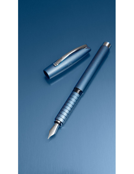 FC148442,Stilou essentio aluminium albastru ef Faber-castell