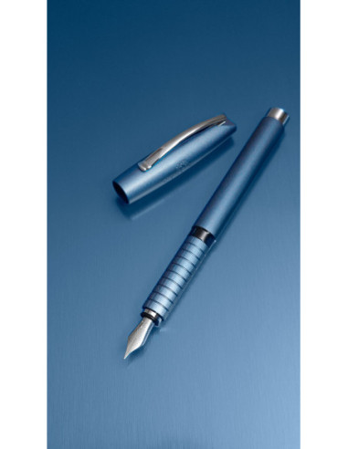 FC148443,Stilou essentio aluminium albastru b Faber-castell