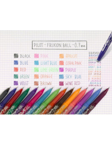 PBLS-FR7PU-S3,Mina roller 0.7mm purple 3/set frixion Pilot