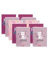 Set 10 caiete Tip 2 Herlitz 400211728, 36 file, 80 g/mp, Motive asortate