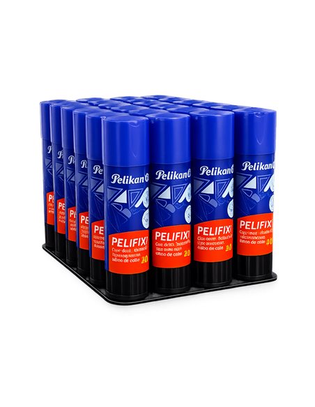 Set 20 lipiciuri solide stick Pelikan Pelifix fara solvent, lavabil, 20 g