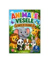Carte de colorat A4 cu animale vesele, 8 file