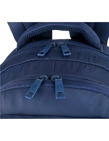 Rucsac scoala Oxford Bicolor, 2 compartimente, 44 x 32 x 18 cm, Albastru inchis