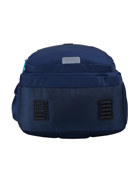 Rucsac scoala Oxford Bicolor, 2 compartimente, 44 x 32 x 18 cm, Albastru inchis