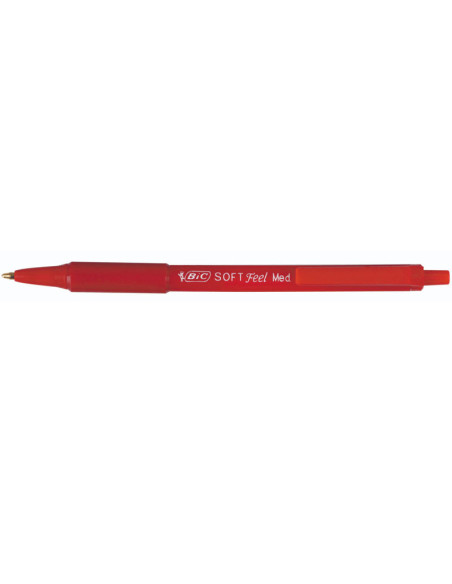 BC837399-12,Pix cu mecanism rosu soft feel Bic - Set 12