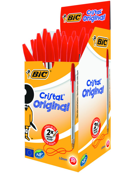 BC847899-50,Pix unica folosinta rosu cristal medium Bic - Set 50