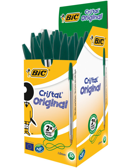 BC837362-50,Pix unica folosinta verde cristal medium Bic - Set 50