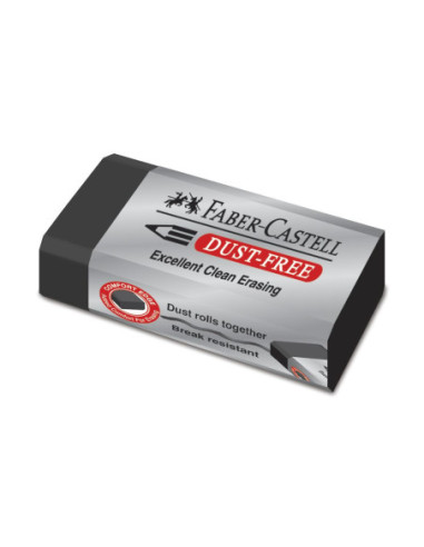 FC187171-24,Radiera creion dust free neagra 24 Faber-castell - Set 24