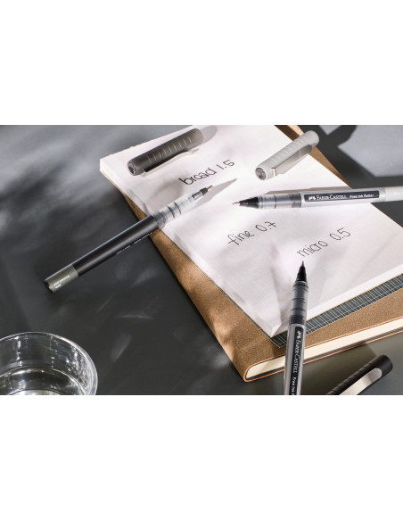 FC348199,Roller free ink 0.7mm negru Faber-castell