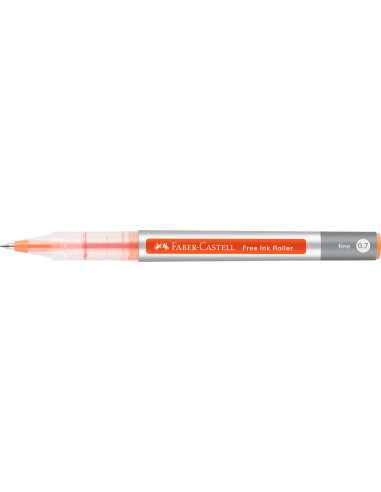 FC348115,Roller free ink 0.7mm portocaliu Faber-castell